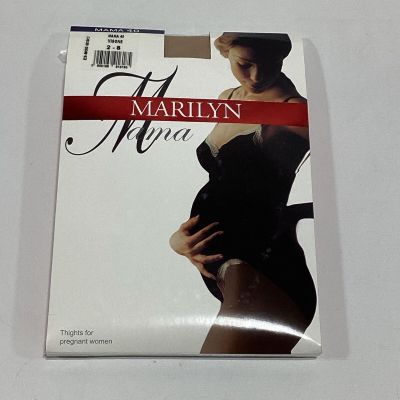 Womens Marilyn Mama Maternity Black Tights Size 2-S Small NEW