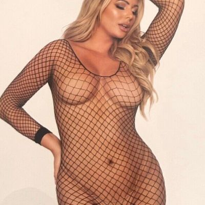 Leg Avenue NEW Sexy Long Sleeve Fishnet Full Body Stocking One Size Fits All