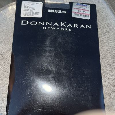 Donna Karan New York Style 265 Black Size Small Control Top Pantyhose