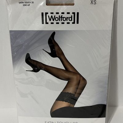 NEW Wolford Satin Touch 20 Stay Up Tights Pantyhose 4365 Gobi XS 21223