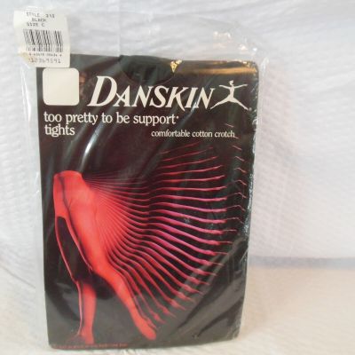 tights womens Black vintage NIP Danskin brand  NWT Size C Large NEW 1982 unused