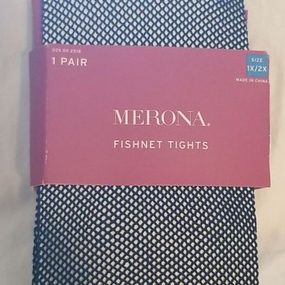 Merona Fishnet Tights Black Fish Net Size 1X/2X