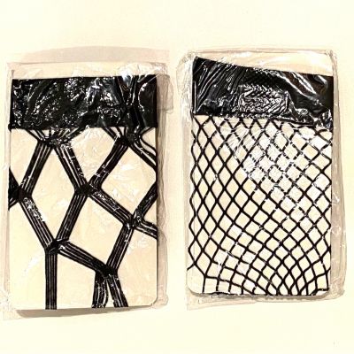 2 ~ PAIR. NEW.  Women's Sexy Thigh High FISHNET Stockings. Two Styles - See Pic.