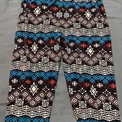 Geometric Print Leggings OS One Size . Pre-owned.Good Condition.