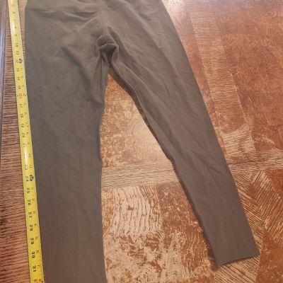 Interval Women's Leggings/workout Pants size large olive green #S118