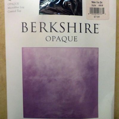 Berkshire Pantyhose size 1 X - 2 X Black Opaque