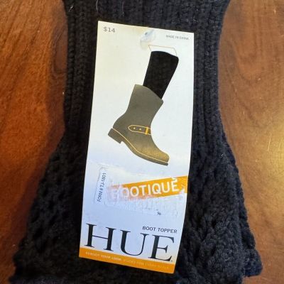 HUE BOOT TOPPER ONE SIZE BLACK