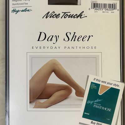 Vintage Sears Nice Touch Day Sheer  Pantyhose Smoky Taupe SZ B USA