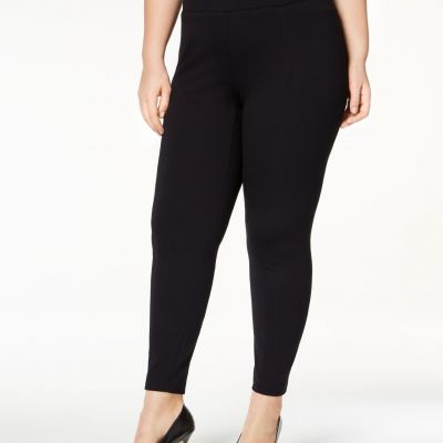 Alfani Plus Size Ponte Knit Leggings Black 3X