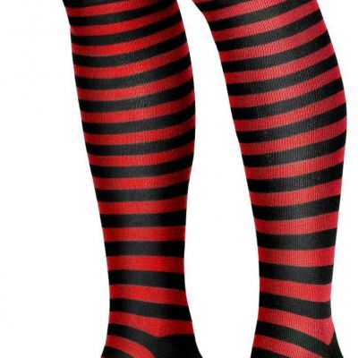 Spooktacular Creations Women Over The Knee Striped Thigh High Costume Stockings