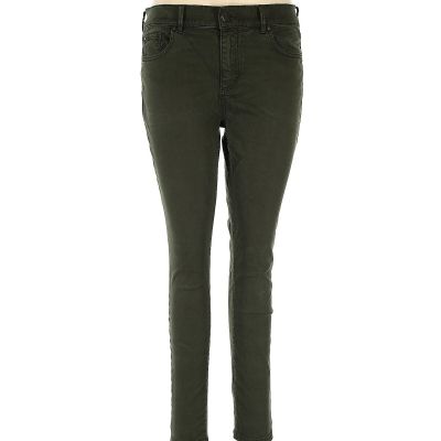 Ann Taylor Women Green Jeggings 10 Petites