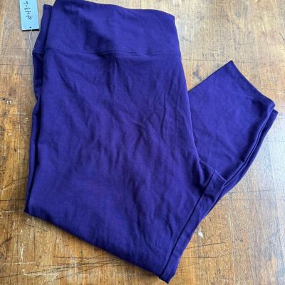 Simply Vera Vera Wang Women's Plum High Rise Live-In Shaping Leggings sz 3X