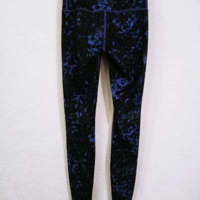 Lululemon High Waist Full Length Purple Iris Floral Print Leggings Size 4