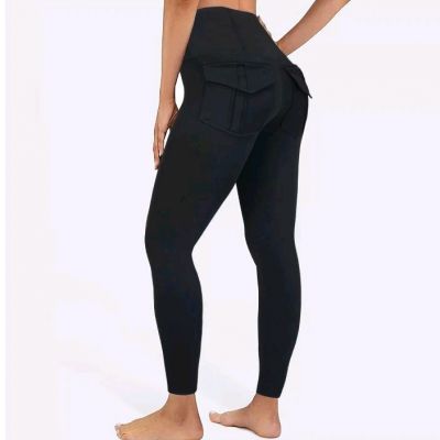 Yoga Pants Leggings Large Pockets for Women High Waist Soft Workout Pants