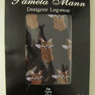 NEW Pamela Mann Designer Legwear Fox Tights. Size Small. Made in Italy.