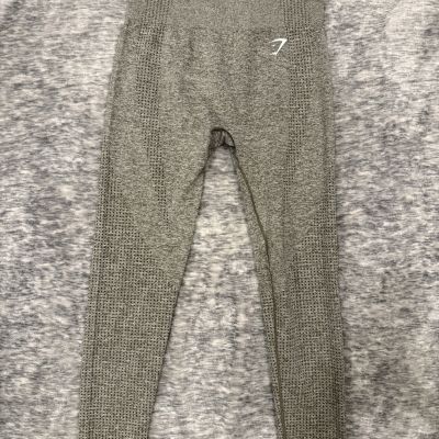 Gymshark Women’s Heathered Olive/Sage Green Athletic Ankle Leggings Size Large