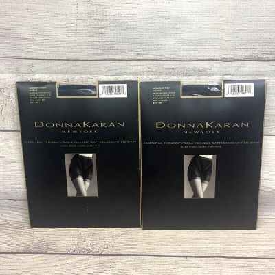 Donna Karan New York Essential Toners Midnight Navy - Size Medium Pantyhose C10