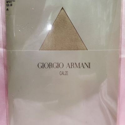 GIORGIO ARMANI Pantyhose Seta Shears Nylons Size A Color Oyster Tights