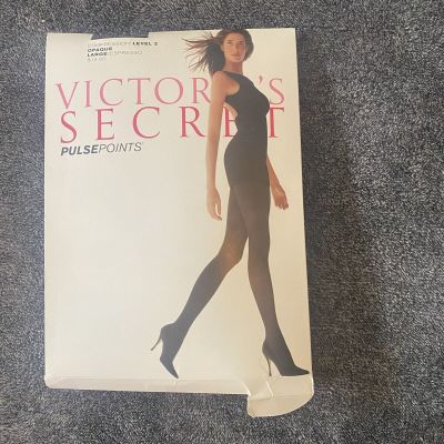 NIP VTG Victoria’s Secret Pulse Points Pantyhose Level 2 Opaque Expresso Large