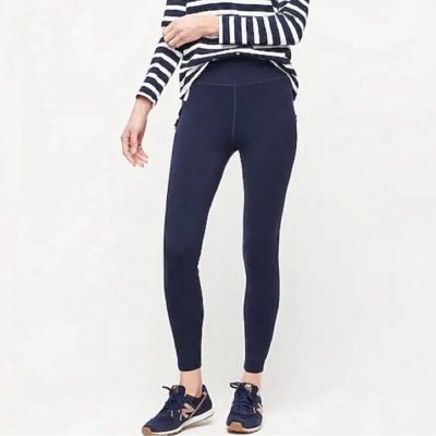 J.Crew High-Rise 7/8 Leggings in Signature Flex Navy Blue Size Large- B32