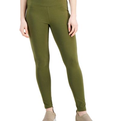 MSRP $25 Style Womens Petite High Rise Leggings Green Size Medium P