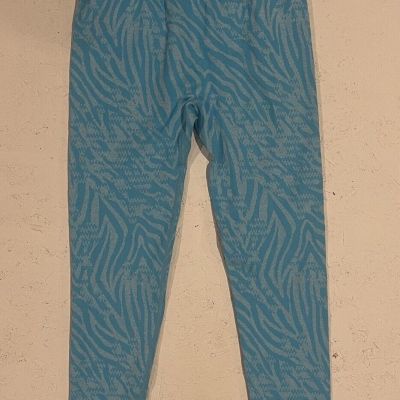 AYBL Light Blue Tiger Stripe Workout Activewear Leggings Size Medium