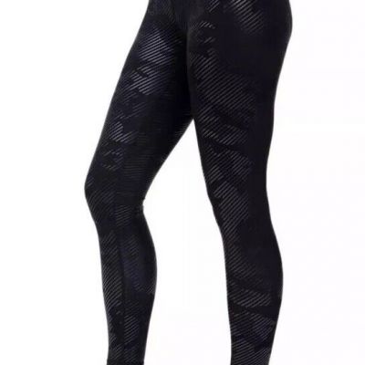 TEREZ Women's Black Leggings $110 - Size L Foil Camo Print High Rise Athleisure