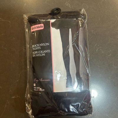 Black Nylon Tights One Size Adults