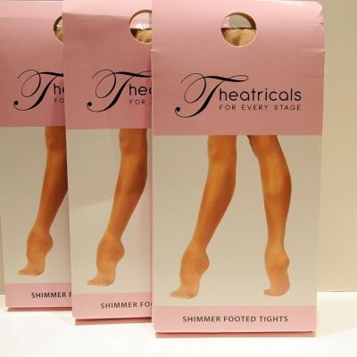 Theatricals Shimmer Footed Tights Suntan Size 3X4X Adult T6200P