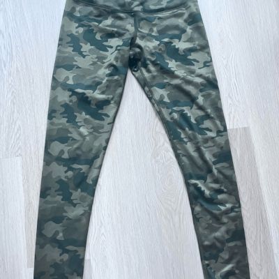 90 degree by Reflex Leggings Small Women's Green Camouflage Exercise Gym