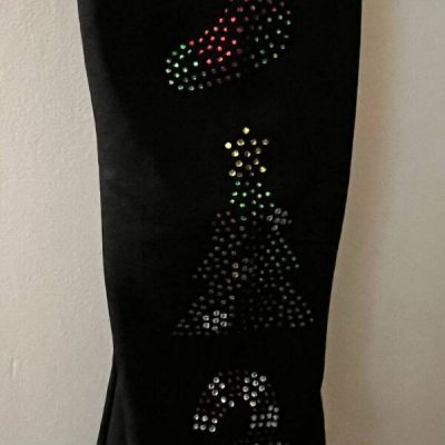 LADIES CHRISTMAS LEGGINGS DECORATIVE SEQUINS SIZE 1X NWT