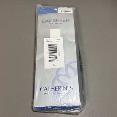 Catherines White Plus Size D Pantyhose Day Sheer Hosiery Panty Nylon 300-335 Lbs