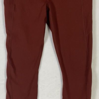 Pureluxe By Fabletics Womens Leggings Yoga Pants Size XSmall XS Burgundy Pockets