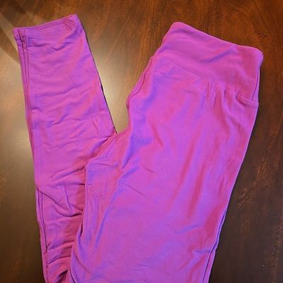 Lularoe Leggings OS, Solid Purple, NEW