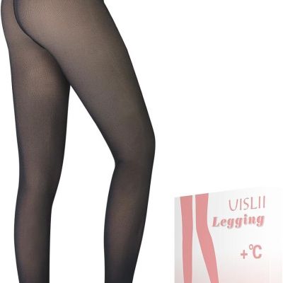 Fleece Lined Tights Women, Warm Pantyhose  Women,Fake Translucent