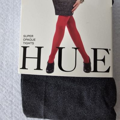 Hue Tights Womens Graphite Heather Super Opaque Size 1