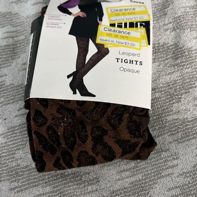 Hue Studio Women's Cover Me Opaque Control Tights Cocoa Size 1