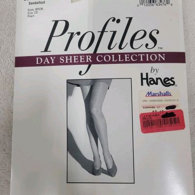 Vintage Hanes Profiles Day Sheer Pantyhose Size CD