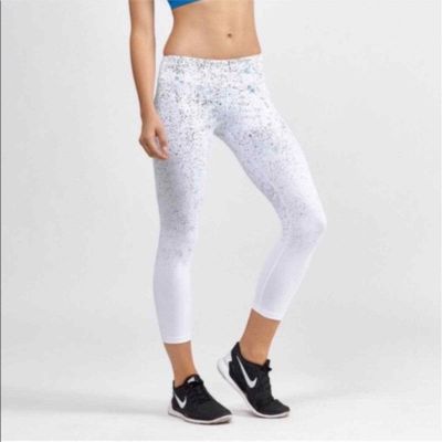 SPLITS59 Paint Splatter Cropped Leggings Size XS Yoga Running Workout