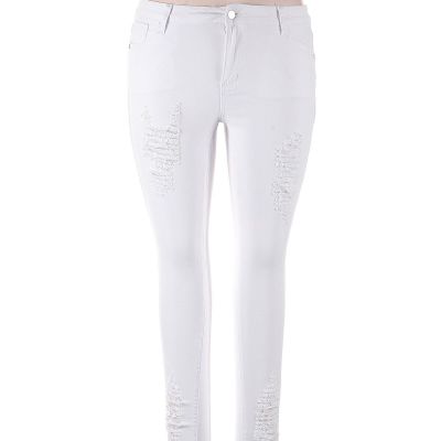 Shein Women White Jeggings XL