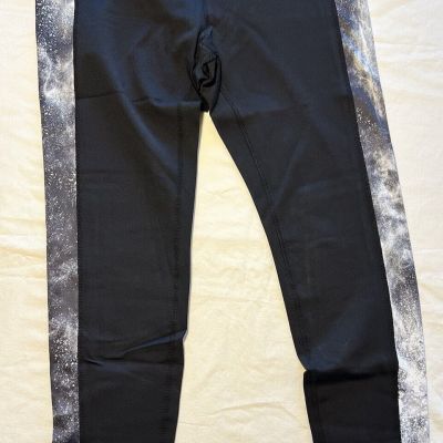 Fitwear Black Leggings Size Large Night sky Milky-way joggers