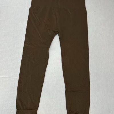 New Mix Women's Size Plus Brown Nylon/Spandex Leggings