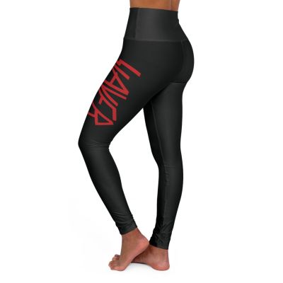 Womens Black Slayer - High Waisted Yoga Leggings