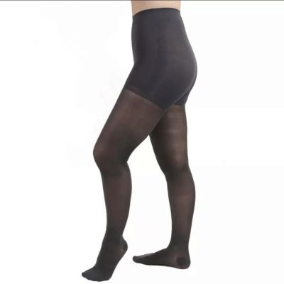 Salvere Medical Sheer Charcoal Compression Pantyhose 15-20mmHg Size L New