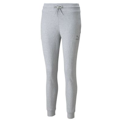 Puma Classics Ribbed Slim-fit Pants Womens Style : 536014