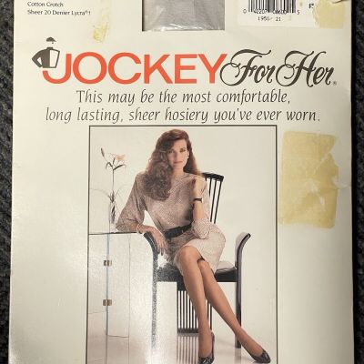 Jockey For Her Sheer & ComfortableSandalfoot Pantyhose VTG 1991 Medium Gray Mist