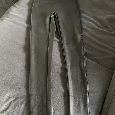 Spanx Size S Faux Leather Leggings for Women - Black