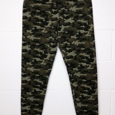 Casablanca Green Camo Camouflage Legging Size XL Stretch Workout Yoga Pant