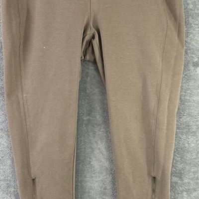 Lane Bryant Women’s 18 Stretchy Brown Ponte Legging Ankle Zippers  **Read