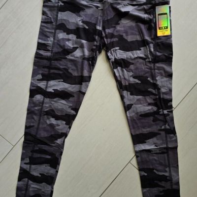 Ready To Go Leggings For Women Charcoal Combo Camo Style 3285A